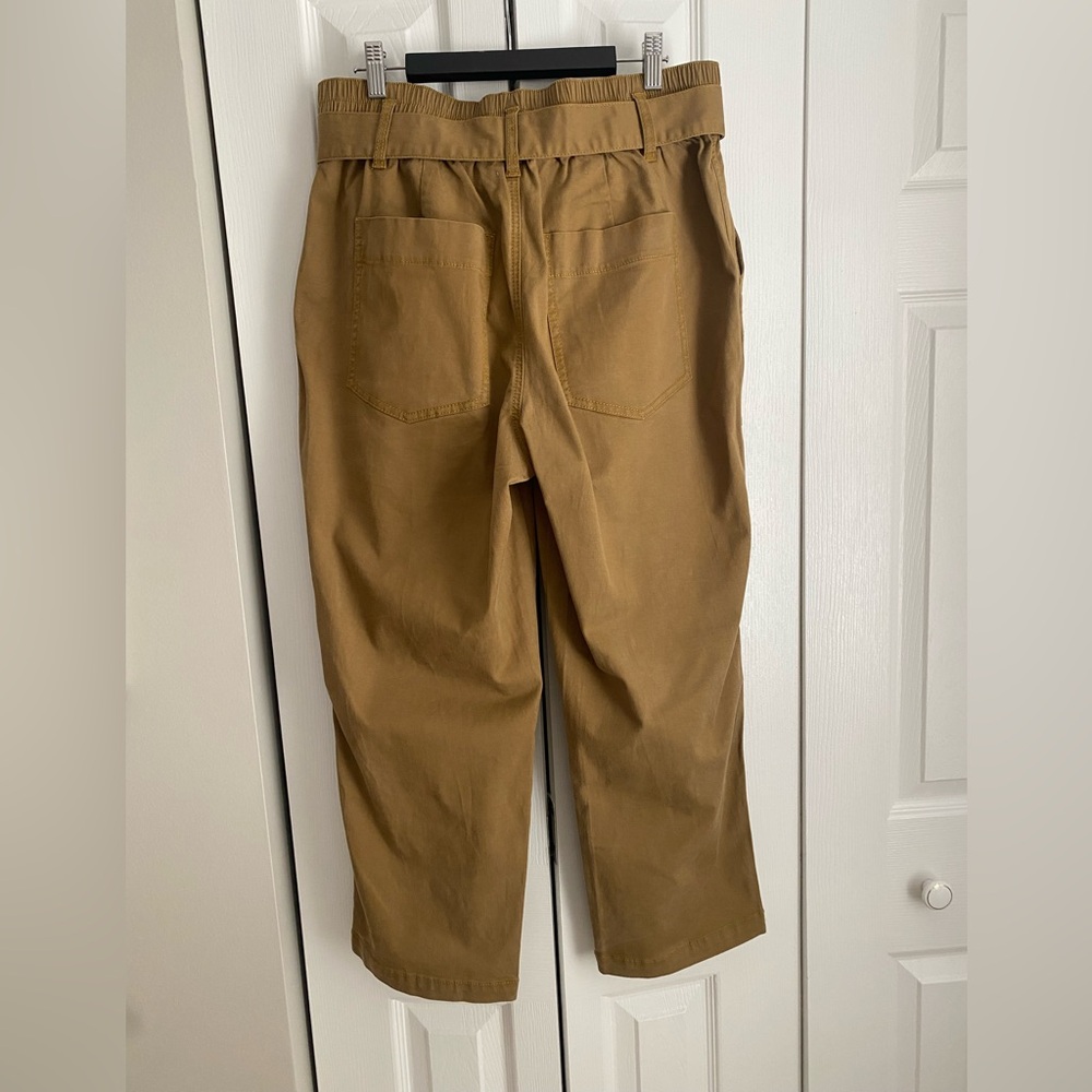 Cabi Discovery Paperbag Trousers Style 5693 Hi-Rise Self Tie Waist Womens 8 EUC - Picture 3 of 9